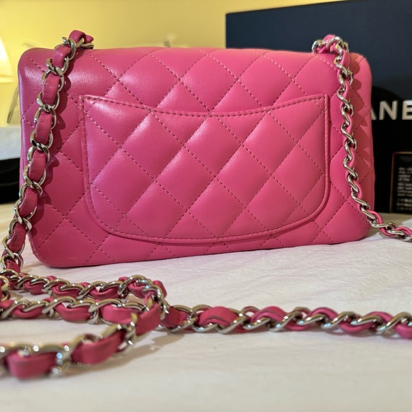 SOLD Chanel Rectangle Mini Pink - Picture 8 of 10